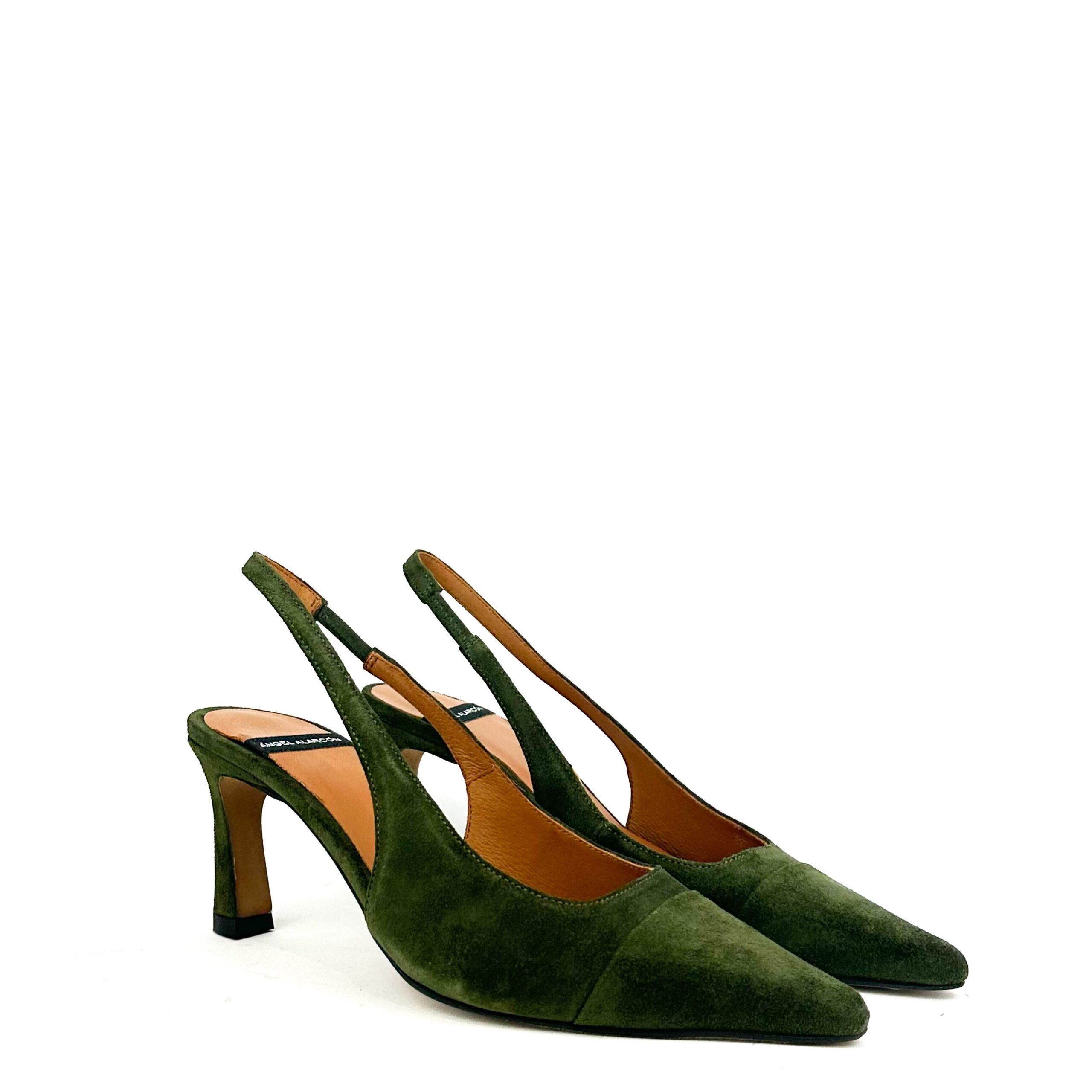 ANGEL ALARCON Slingback in pelle scamosciata